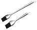Haicheng Basting Brush And Pastry Brush-Set Of 2 Silicone Brush With Stainless Steel Handle-12 Inch/7 Inch-Great For BBQ Meat,Cakes And Pastries