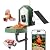 Kingsyard by Titto Solar Smart Bird Feeder with Camera, Bird Feeder Camera with AI Identify Birds Species & 2K HD Live View, Auto Capture Videos, Green (Pole Included)