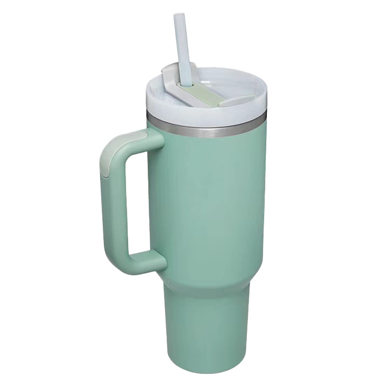 REDUCE 40 oz beker met handvat   vacuüm geïsoleerde roestvrijstalen mok met Sip It Your Way deksel en rietje houdt dranken tot 34 uur koud, zweetbestendig, vaatwasmachinebestendig, BPA vrij OG Papaya