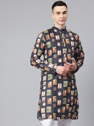 Image of Luxrio Kurta Set for Men Cotton Blend Kurta with Pyjama Set Ethnic Set