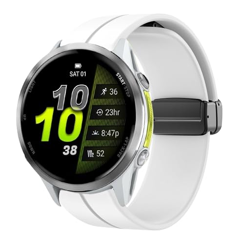 Garmin Forerunner 970�p�o���h�A�N�C�b�N�����[�X�\�t�g�V���R���X�|�[�c���X�g�o���h�����p�X�g���b�v�AGarmin Forerunner 970(�z���C�g)