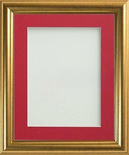 Frame Company Eldridge Gold A3 Photo Frame with Red Mount for A4 — image 1