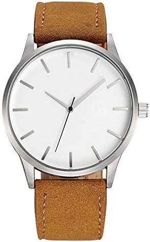 Orologio da uomo Orologi da uomo Orologi sportivi da uomo Orologio da polso da uomo con cinturino in pelle marrone