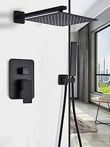 Robinet de douche noir mat anti-calcaire pour remplacer un vieux mitigeur entartré
