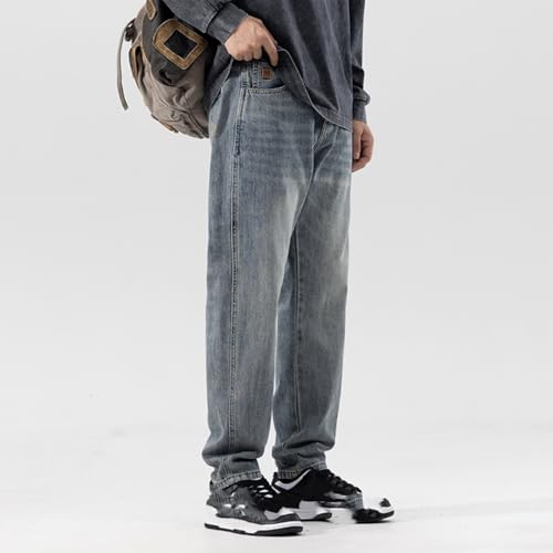 Jeans Pants Trousers Denim Spring and Autumn Men's Japanese Loose Retro Micro Cone Classic2