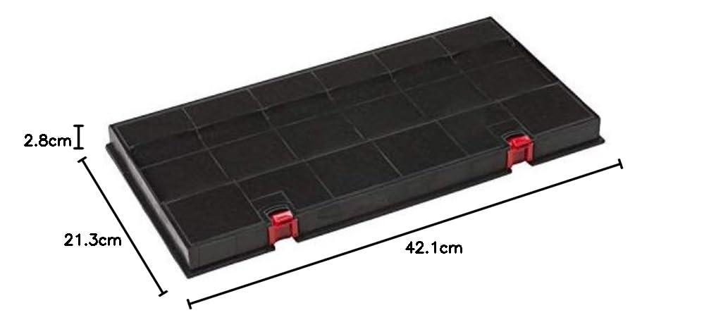 AK24-4-4x Kohlefilter/Aktivkohlefilter für Dunstabzugshaube-für Hauben von AEG/Juno/Electrolux auch Bosch/Siemens auch Bauknecht/Whirlpool-mit roten Knöpfen-passend für DKF24/KLF60/80