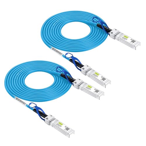 Blue 25G SFP28 SFP+ DAC Cable for Cisco SFP-H25GB-CU3M, 3m/10ft, 2-Pack