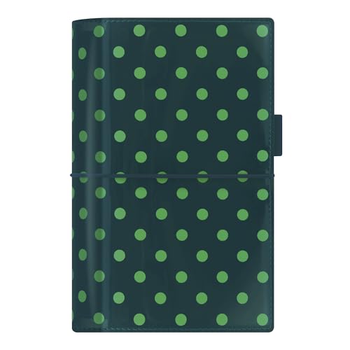 Filofax Domino Patent Organizer Personal Size Pine with Spots - High-Gloss Contemporary Six Rings Week-to-View Insert Multilingual (C022517)