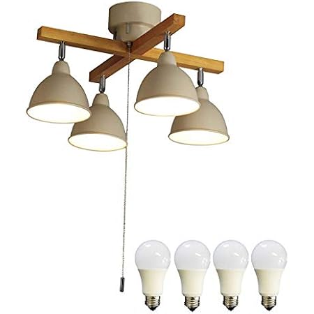 Amazon 神戸マザーズランプ シーリングライト 照明器具 天井照明 4灯おしゃれクロスウッドバー Kmc 4325 Led昼白色付属 ベージュ 神戸マザーズランプ シーリングライト 通販