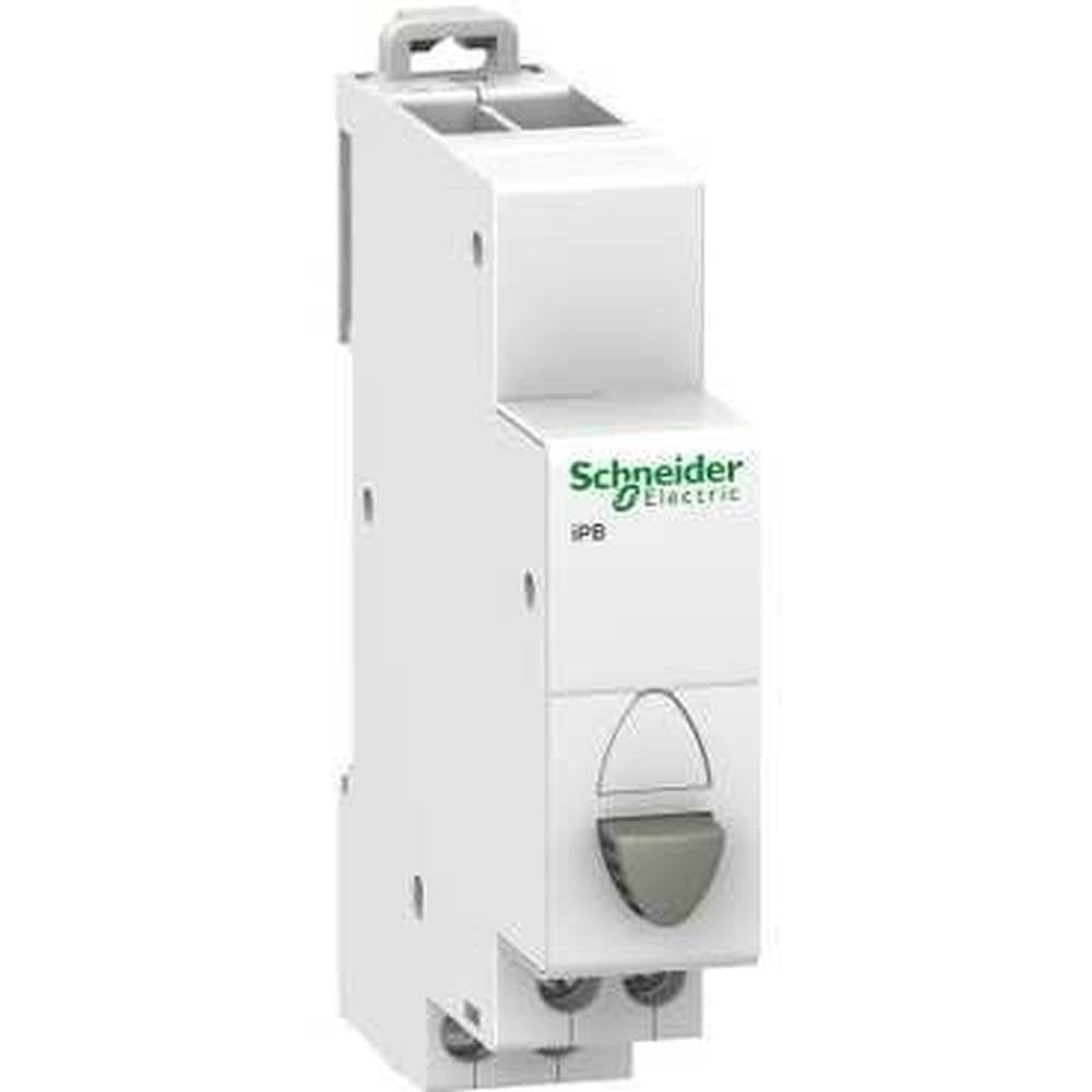 Schneider Electric A9E18033 Pulsadores IPB Simple 1NO-1NC, Gris