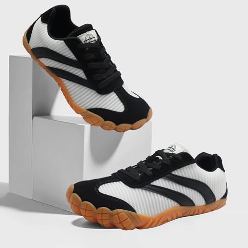 Image of Barefoot Shoes Women Casual Sneakers,Wide Toe Box Shoes Women Zero Drop Barefoot Shoe Men,Minimalist Trail Running Shoe,Non-Slip Lightweight Breathable Comfortable Fashion Walking Hiking Shoes Unisex
