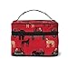 Produktbild Kosmetiktasche Great Dane In Jeeps Cosmetic Bag Travel Makeup Bag Case Large Toiletrie Organizer with Mesh Pocket for Women