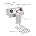 Winado 12.5QT Electric Deep Fryer with Time Control & Oil Filtration, 11.8L Countertop Stainless Steel w/Temperature Control & Basket & Lid Frying Machine, for Home & Commercial 1700W 60Hz 110V
