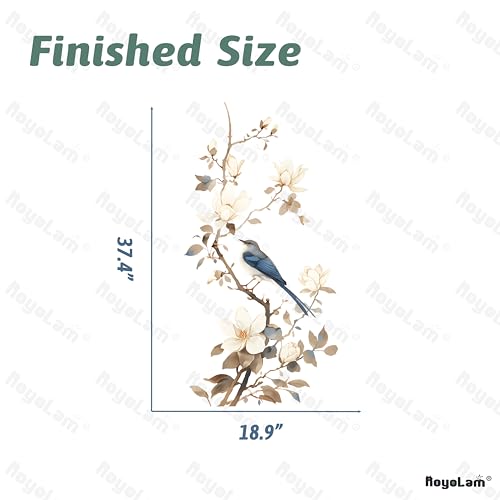 Vinilo decorativo ramas flores y pájaros chinos miniatura 5