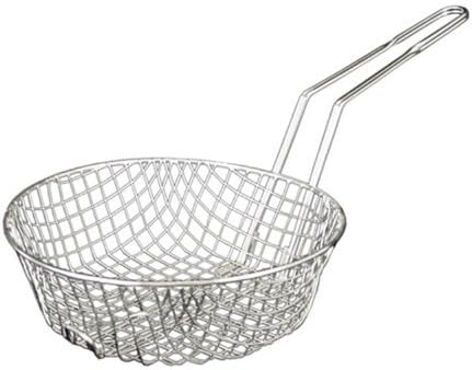 Excellant? 8-Inch Round Nickel Plated Culinary Basket, Coarse Mesh by Excellant