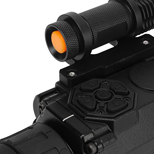 Monocular de Visão Noturna, óculos de Zoom Digital 4X, Binóculos de Ajuste Manual de Longa Distância