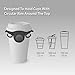 BONE Cup Tie 2, Portable Coffee Cup Carrier with Handle Strap, Silicone Boba Tea Cup Holder with Straw Ring & Foldable Strap Design, Reusable Drink Carrier for Traveling and Take Out (Black)