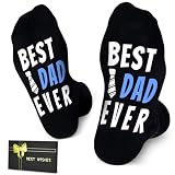 Dealswin Birthday Gifts for Dad, Valentines Day Gifts for Him Husband Boyfriend, Easter Basket Stuffers Fathers Gift, Best Ever Gifts from Daughter Son Wife, Mens Gift Funny Socks