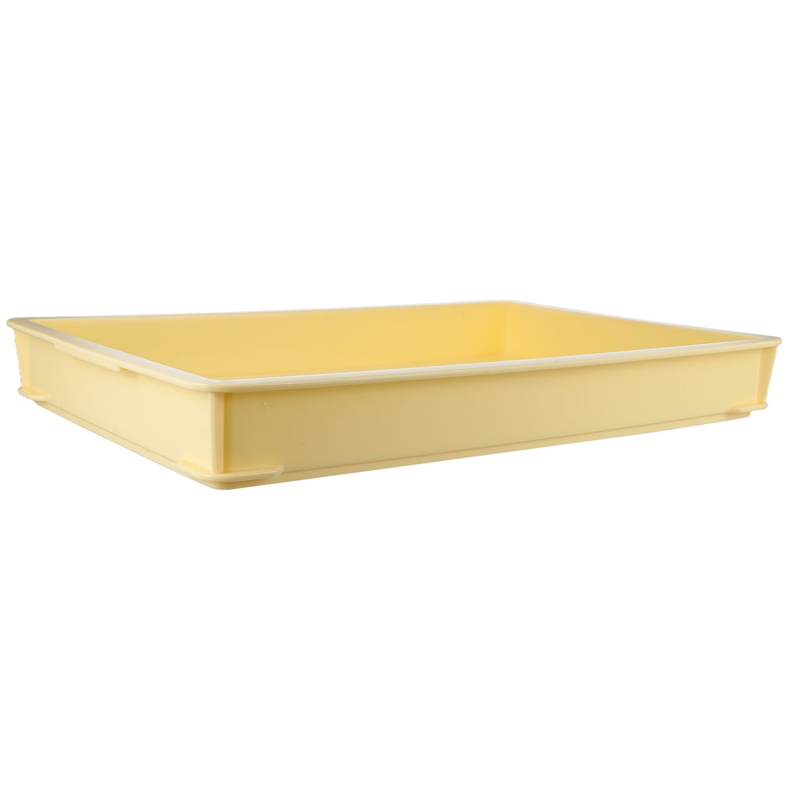 Cabilock Cassetta per Lievitazione Impasto Plastico Giallo Struttura Sovrapponibile per Forno e Cucina