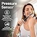 SEAGO Electric Toothbrush for Adults with Pressure Sensor, Sonic Toothbrushes Holder Wall Mounted, 30 Days Battery Life, 5 Cleaning Modes, 8 Replacement Heads, Timer & IPX7 Waterproof (Black, Middle)