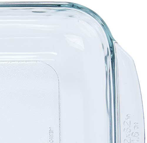 Assadeira Quadrada Pequena Libbey Transparente
