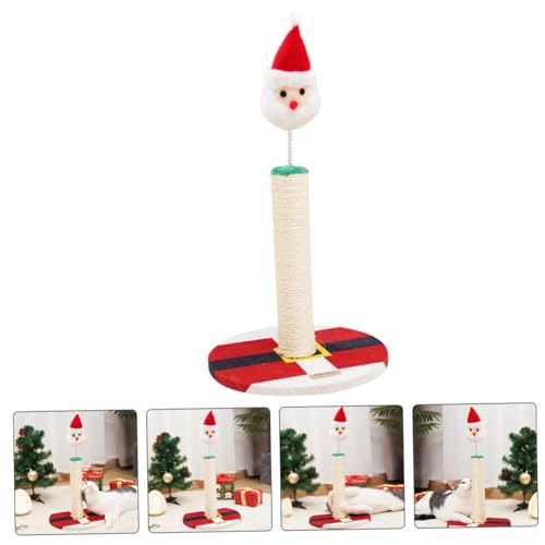 Poste para rascar gato vertical con cuerda de sisal miniatura 7