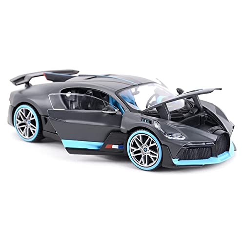 Image of DEUSON ECOM 1:32Scale Divo Toy Car Diecast Metal Cars Pullback Toy Car for Kids Best Gifts Vehicle Toys for Kids Sound and Light Pull Back, Black
