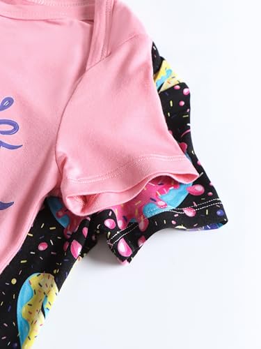 Joonberry Unisex-Baby 2-pack Cute Print Bodysuit, Soft Bamboo Rayon Boy Girl Jumpsuit Clothes, Newborn Infant Outfit Romper (Donut-Style1, 9-12M) — view 5