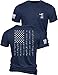 Nine Line Pledge of Allegiance Shirt, Patriotic T-Shirts for Men, American Flag Military T Shirt, Freedom USA Veteran Apparel