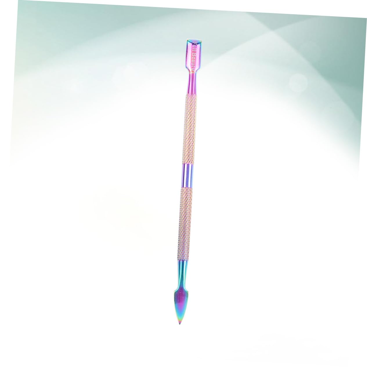 SOESFOUFU Nail Art Tool Kit Electroplated Nail Cuticle Pusher Cuticle Cleaner Portable