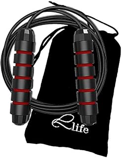 Jump Rope Tangle-Free Ball Bearing Fast Rope Skipping Adjustable Memory Foam Anti Skid
