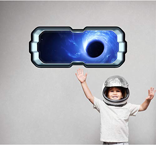 Vinilo decorativo espacial para ventana 24" x 10" 3D miniatura 3