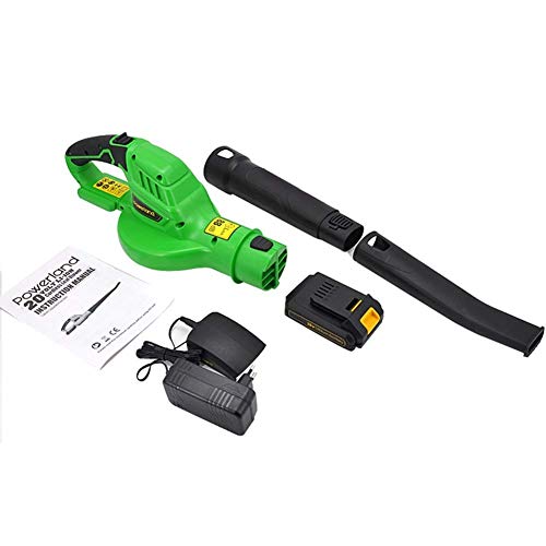 Inalámbrico soplador de hojas, inalámbrico de mano del ventilador de la computadora del hogar colector de polvo del polvo del coche fuerte viento que sopla de la herramienta (Tamaño: Una sola pila) (T
