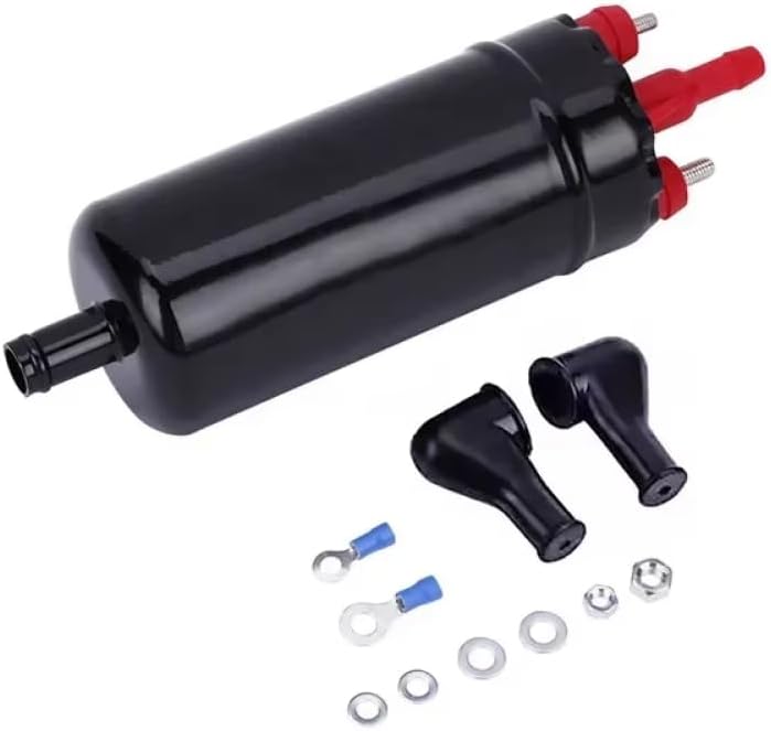 EFI Inline Pressure Fuel Pump 12V Universal Replacement For Part Number 0580464070 MegaSquirt Carbon Commutator Made E85 Compatible With Automotive Motorcycle Parts