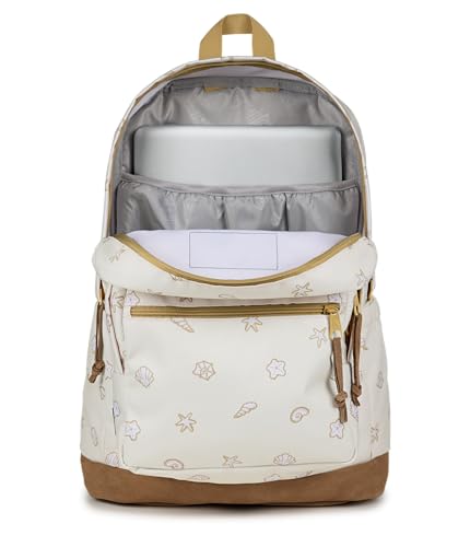 Image of JanSport Right Pack Backpack - Durable Daypack with Padded 15 inch Laptop Sleeve, Spacious Main Compartment & Integrated Water Bottle Pocket,Shell Yes
