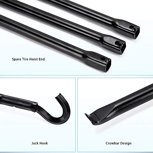 Autofu Spare Tire Tool Kit For Dodge Ram 1500 (2002 To 2015) Jack Wheel Replacement Lug Wrench Repair Tools Set With Carrying Pouch Bag #TOP4