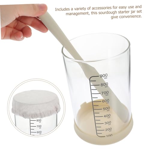 Bocal levain naturel verre hermétique grand volume kit fermentation - 8