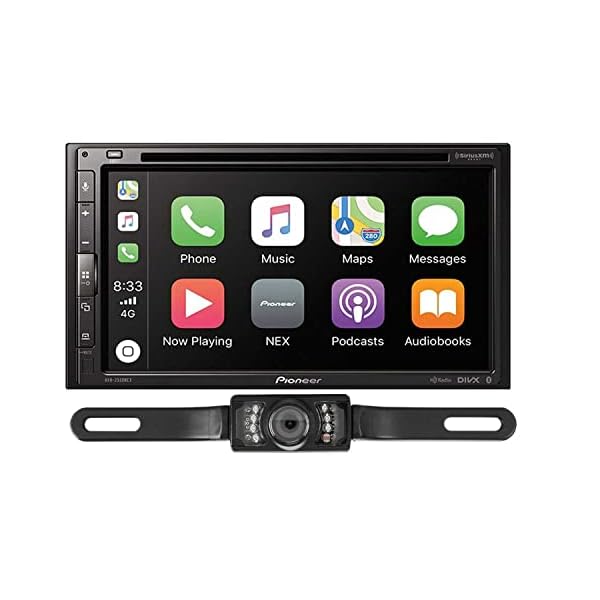Pioneer AVH-2550NEX in Dash DVD Receiver with a License Plate Backup Camera and a Sound of Tri-State Lanyard Bundle (Renewed)