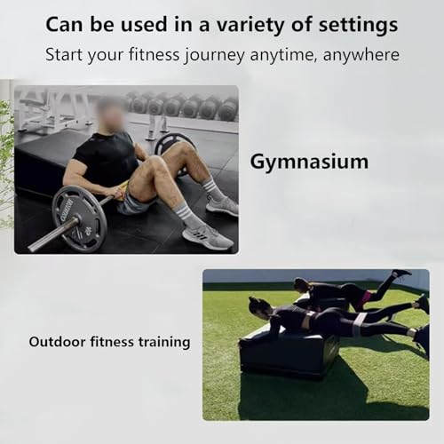 Ławka do ćwiczeń biodrowych, maszyna do ćwiczeń biodrowych, pianka i materiał winylowy Hip Thrust Pad Glute Bridge Maszyna do ćwiczeń do ćwiczeń całego ciała w domowej siłowni.,Orange