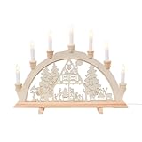 Großzügige Abmessungen: Der sehr große Lichterbogen Weihnachten mit Strom beeindruckt mit seiner imposanten Präsenz und ist ein herausragendes Dekorationselement für Ihr festliches Ambiente.