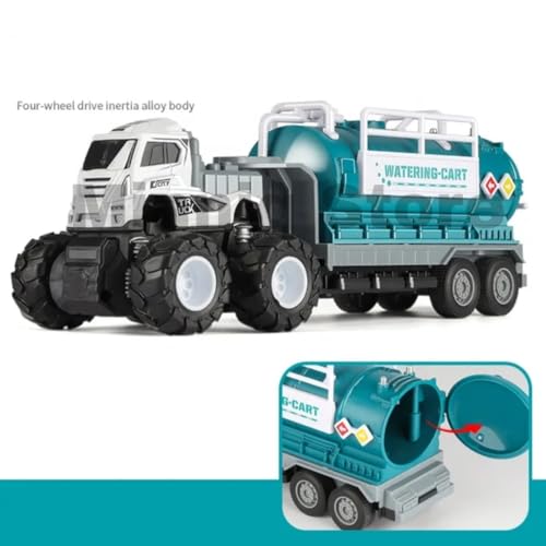 Image of Rescue & Water Truck 1:43 Metal Toys Alloy Diecast Truck Set Toy, Diecast Miniature Car Model Best Birthday Gift for Kids[Multicolor = Pack of 2 Truck]
