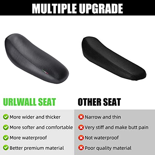 Urlwall Upgraded Seat For Sur Ron Light Bee X And S Segway X160 X260,Motorcycle Dirt Bike Seat,Widen Softer Waterproof Seat For Sur Ron Parts Black #TOP3