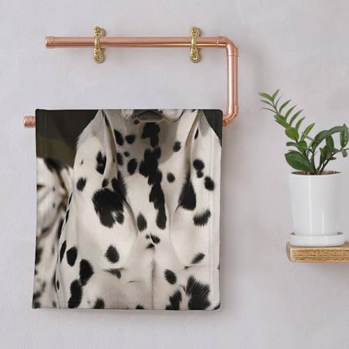 Serviette de bain pour chien dalmatien super douce absorbante et séchage rapide