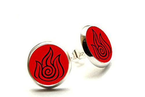 Avatar Earrings avatar stud avatar jewelry the last airbender fire nation fire nation earrings fire nation jewelry fire nation earrings