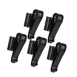 OPPWONG Clip di Fissaggio per Tubo dell'Acqua Strumento Durevole per Acquario Acquario dell'Acqua Set da 5 Pezzi per Tubo con Diametro 8-16 Mm Blu 8,6 Cm 100 G (Black)