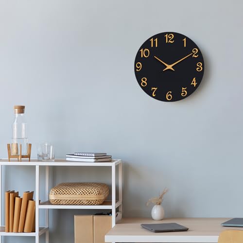 Roymnie ROYMNIE421 Wall Clock, 8 Inch Modern Wall Clocks Battery Operated, Small Silent Non Ticking Clock Decorative For Kitchen, Bathroom, Bedroom thumb #3