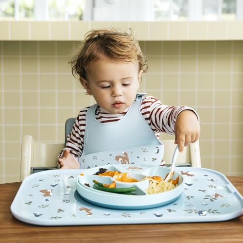 Mepal – Lernlöffel Mepal Mio – Baby Lernlöffel – Lernbesteck – Spülmaschinengeeignet & BPA frei – 2er Set – Deep turquoise