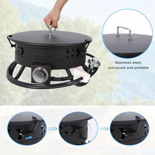 Bovono Portable Propane Gas Fire Pit thumb #3