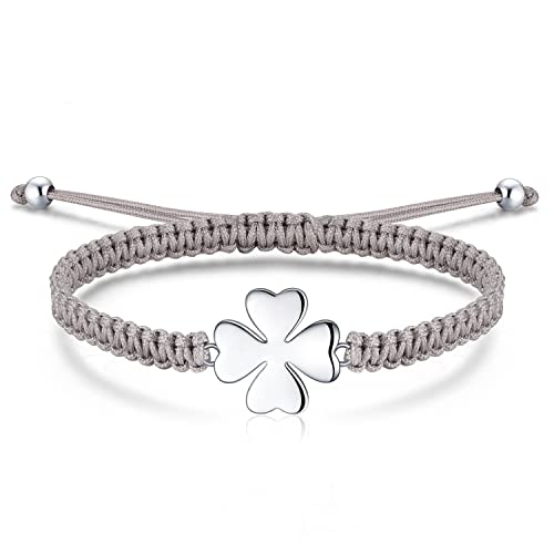 Bracelet femme argent 925 trèfle à 4 feuilles Jrêveinfini