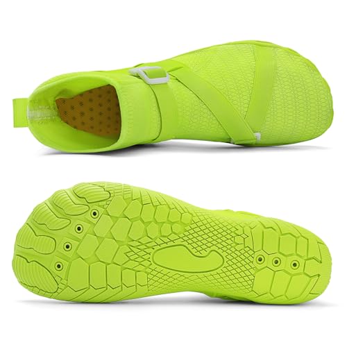 Image of UMANPOO Men Water Shoes Women Barefoot Slip on Sneakers Swim Aqua Beach Running Walking Hiking Cycling Non Slip High Top